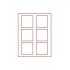 Lindner 2856 Bandeja doble 85 x 85 mm compartimentos cuadrados 6 monedas