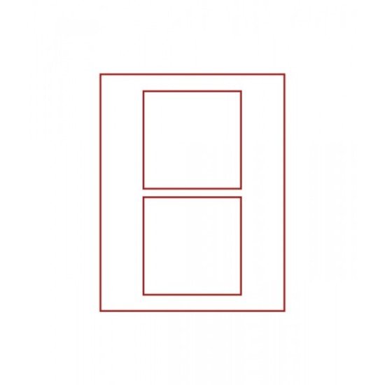 Lindner 2852 Bandeja doble 125 x 125 mm compartimentos cuadrados 2 monedas Lindner 2852 Bandeja doble 125 x 125 mm compartimentos cuadrados 2 monedas