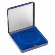 Lindner 2029-050 Monedero 50 mm con inserto de terciopelo azul