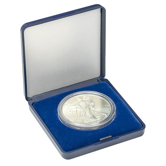 Lindner 2029-048 Monedero 48 mm con inserto de terciopelo azul Lindner 2029-048 Monedero 48 mm con inserto de terciopelo azul