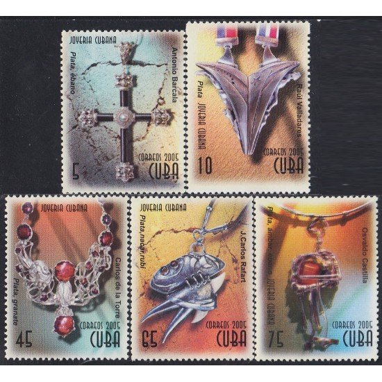 Cuba 4306/10 2005 Joyeria Cubana MNH