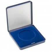 Lindner 2029-043 Monedero 43 mm con inserto de terciopelo azul