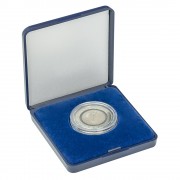 Lindner 2029-036 Monedero 36 mm con inserto de terciopelo azul