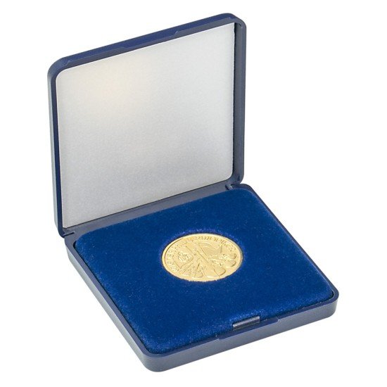 Lindner 2029-285 Monedero 28,5 mm con inserto de terciopelo azul Lindner 2029-285 Monedero 28,5 mm con inserto de terciopelo azul