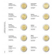 Lindner 1118-28 Hojas individuales para monedas conmemorativas de 2 Euros