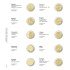 Lindner 1118-24 Hojas individuales para monedas conmemorativas de 2 Euros
