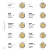 Lindner 1118-22 Hojas individuales para monedas conmemorativas de 2 Euros
