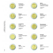 Lindner 1118-21 Hojas individuales para monedas conmemorativas de 2 Euros