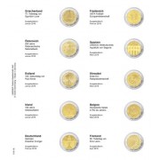 Lindner 1118-18 Hojas individuales para monedas conmemorativas de 2 Euros