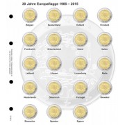 Lindner 1118-15 Hojas individuales para monedas conmemorativas de 2 Euros