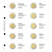 Lindner 1118-14 Hojas individuales para monedas conmemorativas de 2 Euros
