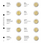 Lindner 1118-13 Hojas individuales para monedas conmemorativas de 2 Euros