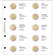 Lindner 1118-12 Hojas individuales para monedas conmemorativas de 2 Euros