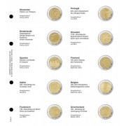 Lindner 1118-11 Hojas individuales para monedas conmemorativas de 2 Euros