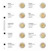 Lindner 1118-9 Hojas individuales para monedas conmemorativas de 2 Euros