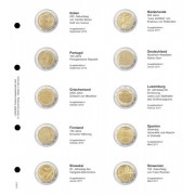 Lindner 1118-7 Hojas individuales para monedas conmemorativas de 2 Euros