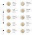 Lindner 1118-7 Hojas individuales para monedas conmemorativas de 2 Euros