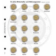 Lindner 1118-5 Hojas individuales para monedas conmemorativas de 2 Euros