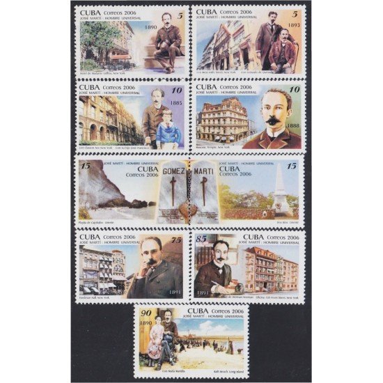 Cuba 4329/37 2006 Dr Rose Martí Patriota y escritor Cubano (III) MNH Cuba 4329/37 2006 Dr Rose Martí Patriota y escritor Cubano (III) MNH