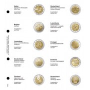 Lindner 1118-2 Hojas individuales para monedas conmemorativas de 2 Euros