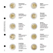 Lindner 1118-1 Hojas individuales para monedas conmemorativas de 2 Euros