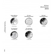 Lindner 1520-18 Hojas individuales para álbum pre-impreso para monedas conmemorativas de 20 Euros de Alemania