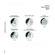 Lindner 1520-17 Hojas individuales para álbum pre-impreso para monedas conmemorativas de 20 Euros de Alemania