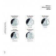 Lindner 1520-16 Hojas individuales para álbum pre-impreso para monedas conmemorativas de 20 Euros de Alemania