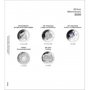 Lindner 1520-20 Hojas individuales para álbum pre-impreso para monedas conmemorativas de 20 Euros de Alemania