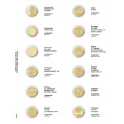 Lindner MU2E21 Hojas individuales pre-impresas para monedas de 2 Euros