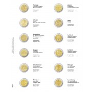Lindner MU2E19 Hojas individuales pre-impresas para monedas de 2 Euros