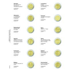 Lindner MU2E18 Hojas individuales pre-impresas para monedas de 2 Euros Lindner MU2E18 Hojas individuales pre-impresas para monedas de 2 Euros
