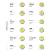 Lindner MU2E16 Hojas individuales pre-impresas para monedas de 2 Euros