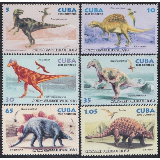 Cuba 4345/50 2006 Fauna Prehistorica MNH Cuba 4345/50 2006 Fauna Prehistorica MNH