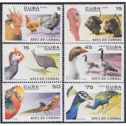 Cuba 4351/56 2006 Aves de Corral MNH