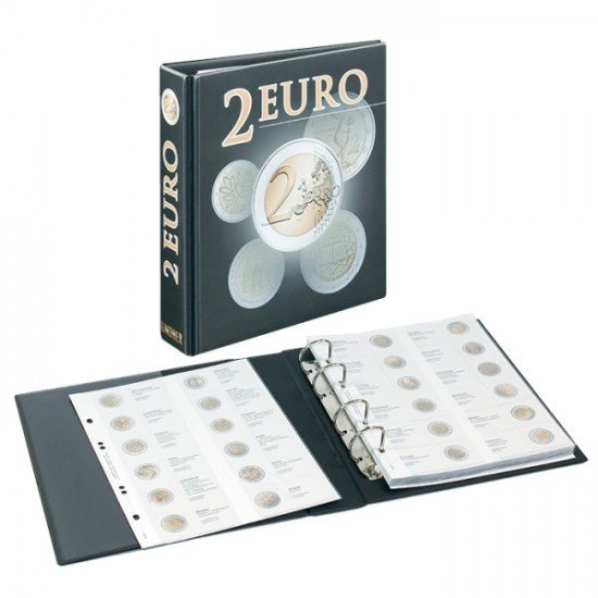 Lindner 3535M Album pre-impreso para monedas de 2 Euros Lindner 3535M Album pre-impreso para monedas de 2 Euros