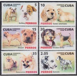 Cuba 4363/68 2006 Fauna Perros MNH