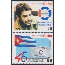 Cuba 4369/70 2006 45 Años Recuperación materias primas MNH
