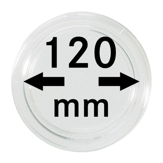 Lindner S22712000 Cápsulas 120 mm para monedas grandes y gruesas pqte 1 Lindner S22712000 Cápsulas 120 mm para monedas grandes y gruesas pqte 1