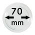 Lindner S22707000 Cápsulas 70 mm para monedas grandes y gruesas pqte 1