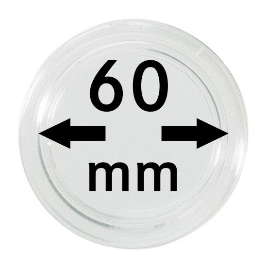 Lindner S22706000 Cápsulas 60 mm para monedas grandes y gruesas pqte 1 Lindner S22706000 Cápsulas 60 mm para monedas grandes y gruesas pqte 1