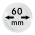 Lindner S22706000 Cápsulas 60 mm para monedas grandes y gruesas pqte 1