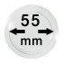 Lindner S22705500 Cápsulas 55 mm para monedas grandes y gruesas pqte 1