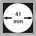 Lindner 2240041 Cápsulas Carrée 41 mm para monedas pqte 4