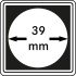 Lindner 2240039 Cápsulas Carrée 39 mm para monedas pqte 4