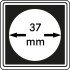 Lindner 2240037 Cápsulas Carrée 37 mm para monedas pqte 4