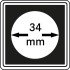Lindner 2240034 Cápsulas Carrée 34 mm para monedas pqte 4