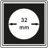Lindner 2240032 Cápsulas Carrée 32 mm para monedas pqte 4