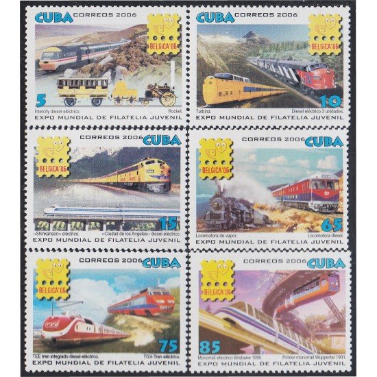 Cuba 4386/91 2006 Exposición Mundial de Filatelia MNH