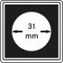 Lindner 2240031 Cápsulas Carrée 31 mm para monedas pqte 4